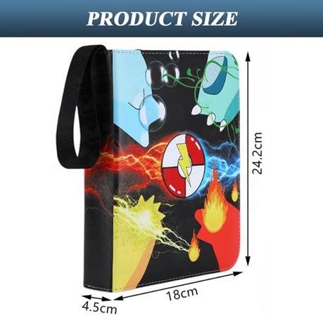 AICOM - 50-Page Card Binder with 400 Slots - Four-Pocket Grid Organizer - Image 5