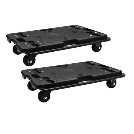 BESTBY - 150kg Utility Dolly Cart Trolley Moving Furniture/Goods (2-Pack)