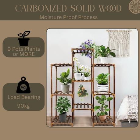 Bestby-9/11Tiered Indoor And Outdoor Multi-Functional Pot Plant Stands - 120 cm - Image 7