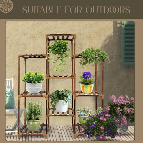 Bestby-9/11Tiered Indoor And Outdoor Multi-Functional Pot Plant Stands - 100 cm - Image 11