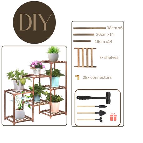 Bestby-7 Tiered Indoor And Outdoor Multi-Functional Pot Plant Stands-81cm - Image 3