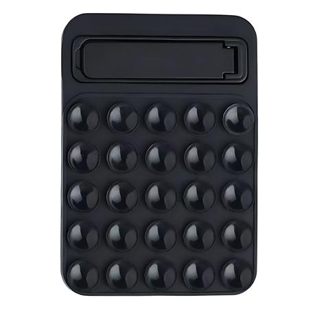 AICOM - Silicone Suction Cup Phone Mount with foldable Stand - Black