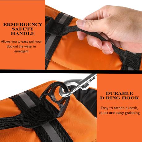 Bestby - Adjustable Buoyant & Reflective Swimming Vest For Medium Dog - Image 4