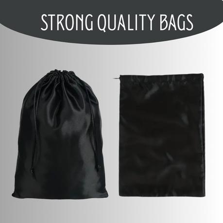 Bestby - 10 Pieces Satin Silk Drawstring Bags for Wig/Towel/Bedding Packaging - Image 5
