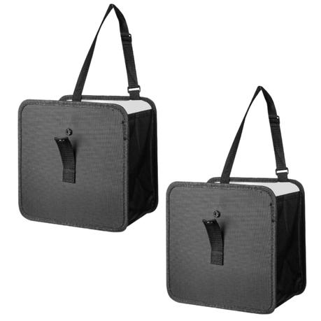 Bestby - 7L Folding Car Trash Can Dustbin with Waterproof Inner (Set of 2)