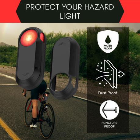 AICOM - Bicycle Taillight Protective Cover for Garmin Varia RTL515 - Black - Image 3
