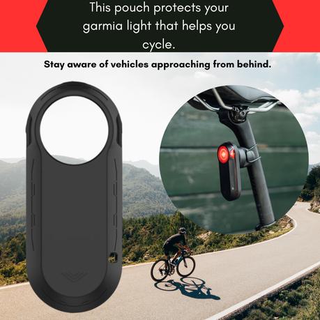 AICOM - Bicycle Taillight Protective Cover for Garmin Varia RTL515 - Black - Image 6