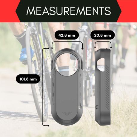 AICOM - Bicycle Taillight Protective Cover for Garmin Varia RTL515 - Black - Image 9