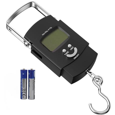 AICOM - 50kg Portal Digital Scale with Hook for Travel/Fishing/Shopping