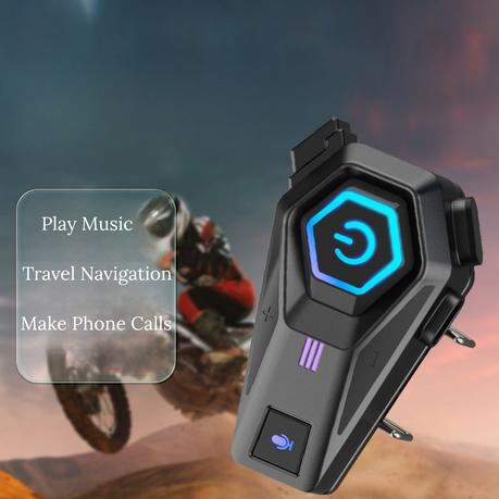 AICOM - Motorcycle Helmet Wireless Bluetooth Headset Earphone - Image 4