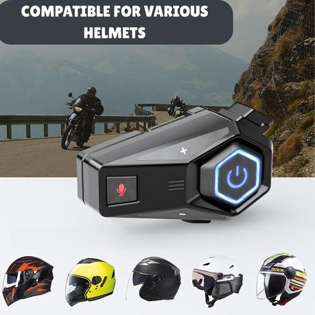 AICOM - Motorcycle Helmet Wireless Bluetooth Headset Earphone - Image 8