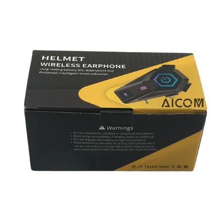 AICOM - Motorcycle Helmet Wireless Bluetooth Headset Earphone - Image 9