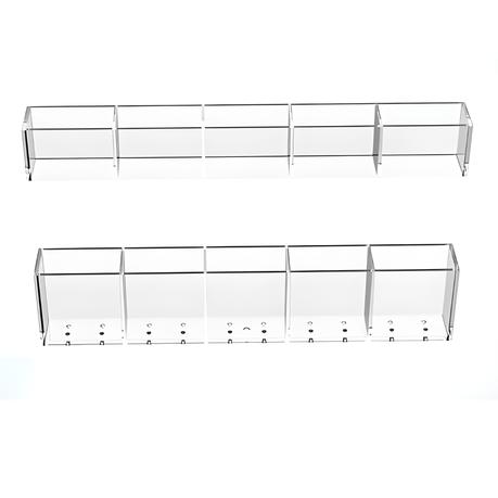 Bestby - 5 Slots Straw/Coffee Stirrer Clear Acrylic Holder Organizer Rack