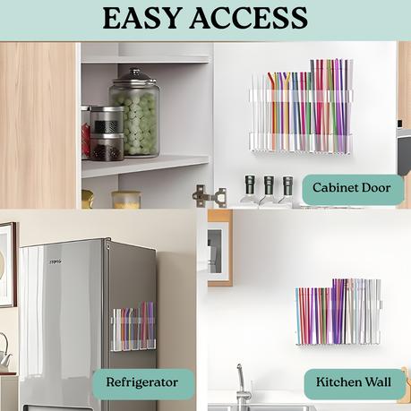 Bestby - 5 Slots Straw/Coffee Stirrer Clear Acrylic Holder Organizer Rack - Image 6