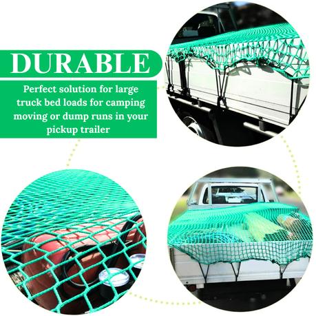 3x2m Heavy Duty Car & Truck Transport Cargo Net with Hooks - Image 3