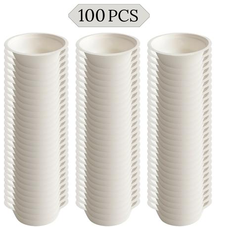 350ml White Biodegradable Disposable Paper Pulp Bowl (100 Pack) - Image 4